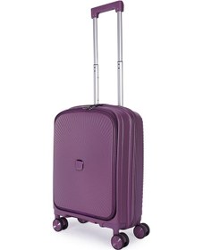 Resim Wexta Pp-168 Laptop Gözlü Mor Kabin Boy Valiz Çok Renkli 