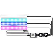 Resim Hombey Araç İç Led Işık Seti - 4 Adet Rgb Şerit, Müzik Ritim Senkronizasyonu, Usb İle Kolay Kurulum, 16m Renk Seçeneği 