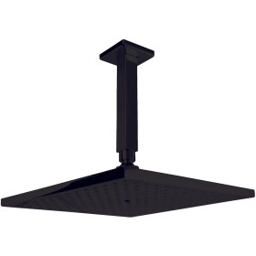 Resim Newarc Ankastre Duş Başlığı Abs Corner Tavandan Ayarlı Duş Başlığı Siyah 250X250 mm 