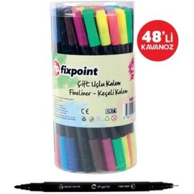 Resim Fixpoint Fineliner Çift Uçlu 48'li Kavanoz 