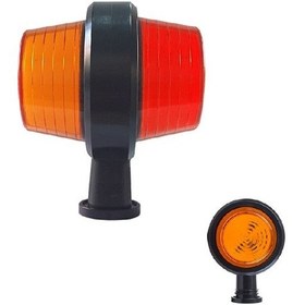 Resim Ayna Altı Küpe Neon 18 Led'Li 105Mm 12V-24V Sarı - Kırmızı 