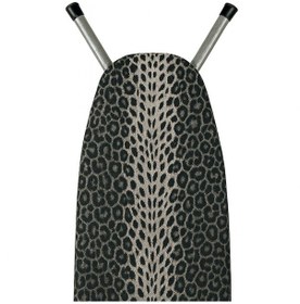 Resim Ütü Masası Kılıfı Keçeli Gri Leopar Desen Battal Boy Xxl Pamuklu Yanmaz Üretim Koyu Gri 