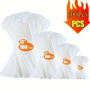 Resim 100 adet Kendinden Kilitleyen Plastik Fermuar Bağları - Çeşitli Boyutlar (10.16cm, 15.24cm, 20.32cm, 30.48cm) Kablolama, Ev ve Ofis Düzenleme, Çit Grilieri, Kapalı Kullanım, Kablolama Düzenleme | Şık Plastik Bağlar | Dayanıklı Plastik Bağlar, Kablolama Araçları 