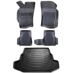 Resim Rizline Fiat Albea 3D Havuzlu Paspas+Bagaj Havuzu Seti 