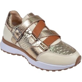 Resim Pullman İçi Dışı Hakiki Deri Kadın Spor Ayakkabı Plm-34138 Bej Bej 