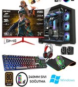 Resim Apphirex TC82 R7-5700X 32 GB 1 TB M.2 RTX4060 8 GB 27'' W10P Masaüstü Oyuncu Bilgisayarı 