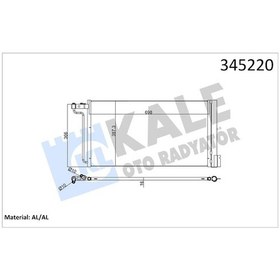 Resim Kale Klıma Radyatoru Kondanser Focus Iıı 1.6tı 16v 11 C Max Grand C Max 1.6tı 16v 1 B IS00-KALE 345220 