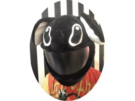 Resim Kaskmania Kask Kılıfı Peluş Siyah Stıtch 