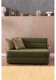 Resim Good Night 150cm Oskar Katlanır Yatak & Koltuk Yıkanabilir Sırt Destekli Yeşil 