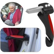 Resim Sunup SN-26713 Araç Iniş Destek Kolu Cam Kırıcı Fener Emniyet Kemeri Kesici Çok Fonksiyonlu 