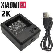 Resim Az13-1 Xiaomi Yi 2k Aksiyon Kamera Uyumlu İkili Pil Şarj Aleti 