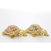 Resim Swarovski Taşlı Kaplumbağa Figürü Model 1 