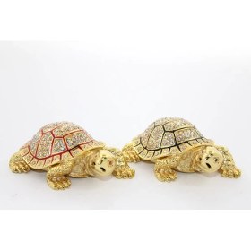 Resim Swarovski Taşlı Kaplumbağa Figürü Model 1 