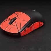 Resim THLMT Logitech G Pro W ve G Pro X Süper Işık ile Uyumlu Kendin Yap Fare Kavrama Bandı, Kaymaz Fare Kavrama Bandı Tere Dayanıklı Oyun Faresi Yan Çıkartma Cilt Bandı (GPW kırmızı) 