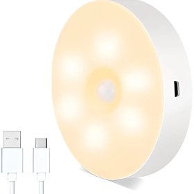 Resim Mbb E-Ticaret Mbb Eticaret Hareket Sensörlü USB Şarjlı Spot Lamba Mıknatıslı ve Yapışkanlı Gün Işığı Renk LED 