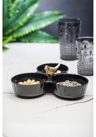 Resim Ew'S Akrilik Gold Kuşlu Çerezlik Sunumluk Şekerlik Altın - Siyah 