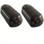 Resim Tongdashop 2 Adet Siyah Güneş Enerjili Led Çatı Lambası, Tüm Hava Koşullarında Net Görüş, Gece Sürüş Güvenliği 