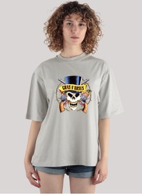 Resim GreenMint Guns N' Roses Oversize Kadın T-shirt 