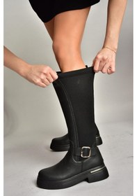 Resim Fox Shoes T996332009 Siyah Dalgıç Kumaş Klasik Çizme Siyah-Suni Deri 