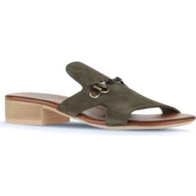 Resim Bueno Shoes Haki Alf Süet Kadın Az Topuklu Terlik 01WA7304 01WA7304 