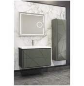 Resim Kiev 80 Cm Banyo Dolabı-Anrasit(Boy Dolap Dahil ) 