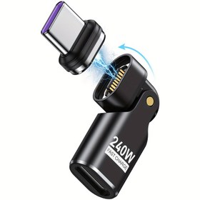 Resim 240W Type C'den Type C'ye, Type C'den Micro'ya, Veri İletimli, Çoklu Değiştirilebilir Manyetik Başlıklı, 180° Dönebilen Manyetik Emiş Başlığı, Yüksek Hızlı Veri Aktarımı,Kompakt Şarj Cihazı,Manyetik Bağlantı,Güvenilir Emiş,Bakır Tel,Typec Adaptör,Mobil Kullanıcılar,Profesyoneller 