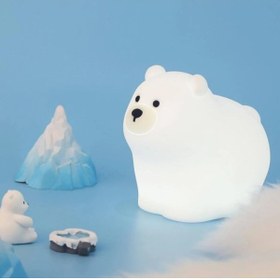 Resim Genel Markalar Ayı Gece Lambası Çocuklar için Gece Işıkları Dokunmatik Sensörlü Renkli Masa Lambası 