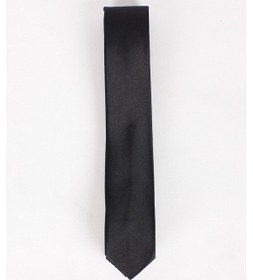 Resim Erkek Çocuk Düz Renk Kravat Siyah 