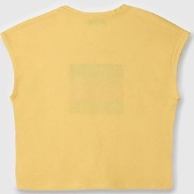 Resim United Colors Of Benetton Kız Çocuk T Shirt Sarı Bnt-g21766-1371 Sarı 