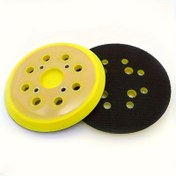 Resim 1 adet 5 İnç 125mm 8 Delikli Zımpara Pedli ile Arka Plaka - Dayanıklı Kauçuk, Parlatılmış Yüzey, Zımpara Tekerlekleri, Orbital Zımpara Pedleri ve Bitirme Araçları için İdeal, Orbital Zımpara Pedleri Arka | Parlatılmış Yüzey Ped | Güvenli Bağlantı Özelliği, Orbital Zımpara Pedleri Bağlantısı 
