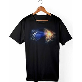 Resim Doctor Who Çocuk Siyah T-shirt 