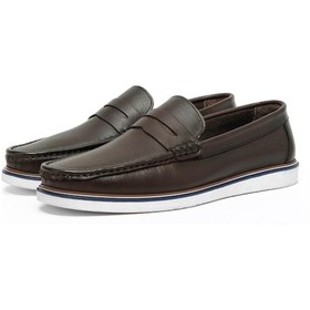 Resim Ducavelli Vittoria Hakiki Deri Erkek Günlük Ayakkabı Loafer Ayakkabı 