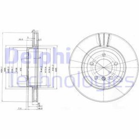 Resim DELPHI BG3830 Fren 34101166071 (WC825995) (Fiyat:2 Adet İçindir) 