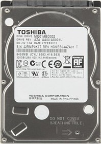 Resim Toshiba MQ01ABD032 2.5" 320 GB SATA HDD 