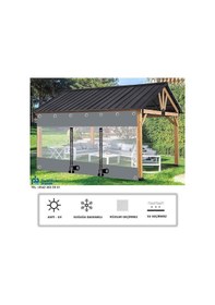 Resim Pvc Şeffaf Branda Kış Bahçesi Fermuarlı 150 X 250 Diğer 