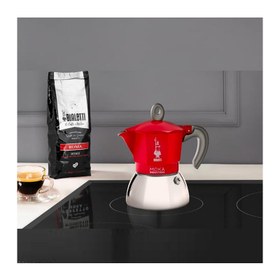 Resim Bialetti İndüksiyon Moka Pot, 4 Cup, Kırmızı 