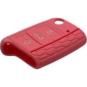 Resim Seat Ateca Uyumlu Silikon Anahtar Kabı, Anahtar Kılıfı (533076366) 