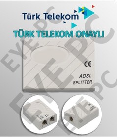 Resim Türktelekom Onaylı Adsl Spliter Modem Telefon Ayırıcı Kaliteli 