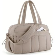 Resim Elmpaly Seyatullah Bayan Siyah Nylon Seyahat Spor Çantası Pembe Çok Bölmeli Pembe 