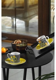 Resim Kütahya Porselen Pilea 4 Parça 2 Kişilik Kahve Takımı 12215 