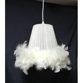 Resim Teknotrust Krem Tüylü Avize Çocuk Odası Bebek Odası Yatak Odası Avizesi 