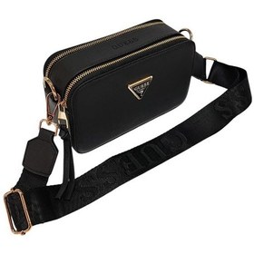 Resim Valens Çanta Valens Deri Kutu Clutch Model El Çantası Siyah - Altın 