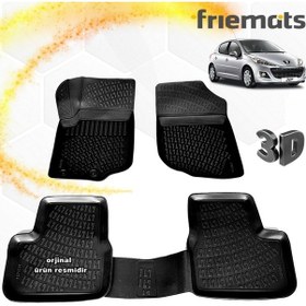 Resim Peugeot 207 3D Paspas Havuzlu Siyah Hb 2006-2012 Arası 4 Prç N11.28154 