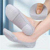Resim 3D Yay Masajlı Rahat ve Nefes Alabilen Görünmez Çoraplar 