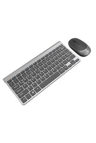 Resim IZOLY KM9500 KABLOSUZ Q- KLAVYE MOUSE SET SİYAH-GÜMÜŞ 