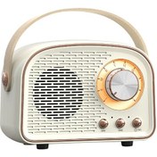 Resim 1 Adet Mini Retro Bluetooth 5.0 Ses Hoparlör Kablosuz 