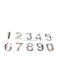 Resim Posta Kutusu Ve Apartmanlar İçin 2.5 Cm Boyunda Krom Renkli Rakam Numara 