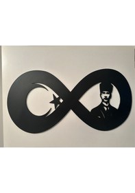 Resim Dgrk Sonsuzluk Atatürk Özel Tasarım Tablo Ahşap Dekorotif Duvar T 