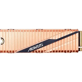 Resim GIGABYTE AORUS GEN4 2TB PCI-Express 4.0x4, NVMe 1.3 5000/4400 SSD GP-ASM2NE6200TTTD BAKIR SOĞUTMA 