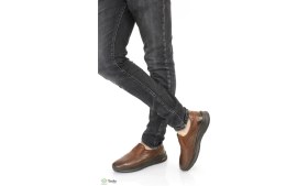 Resim Forelli Erkek Yumuşak Deri Bağcıksız Günlük Ayakkabı F24/CM46109 